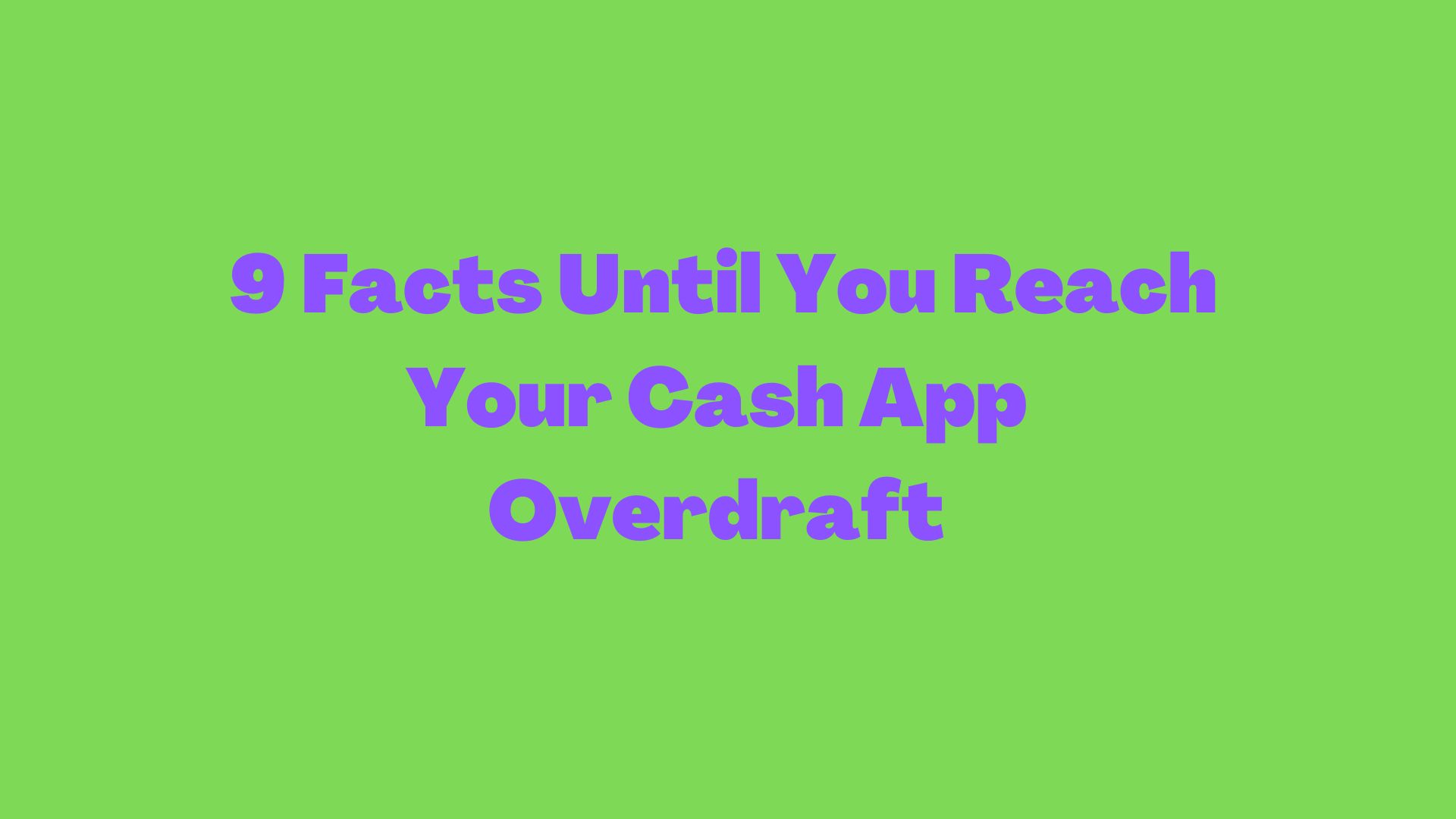 cash app overdraft